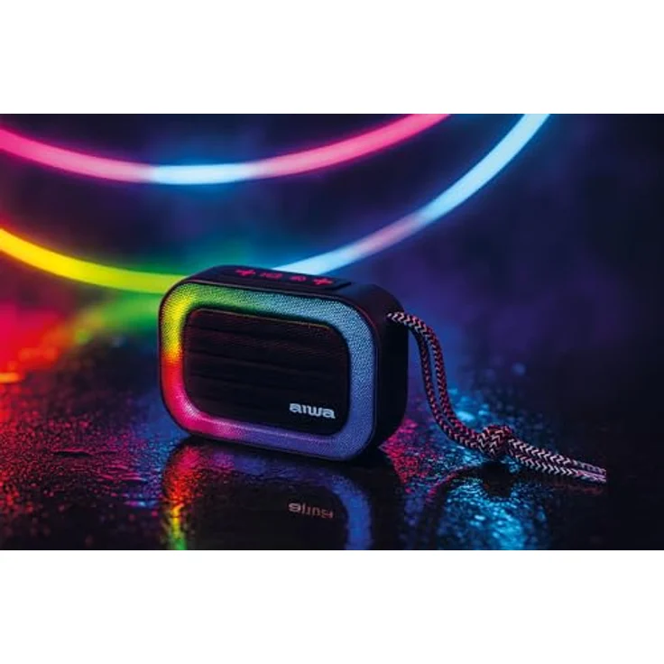 Aiwa BST130TN, Tragbarer Bluetooth-Lautsprecher mit 5 W Leistung, Schwarz – Bild 5