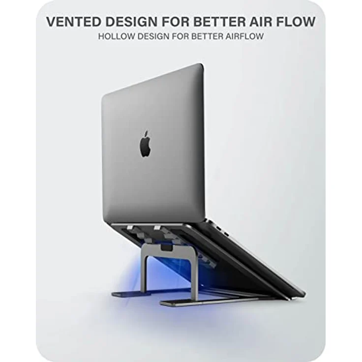 ALOGIC Metro, verstellbarer Laptop-Riser aus Aluminiumlegierung, sechs Winkel, tragbar, kompatibel mit MacBook und Surface – Bild 5