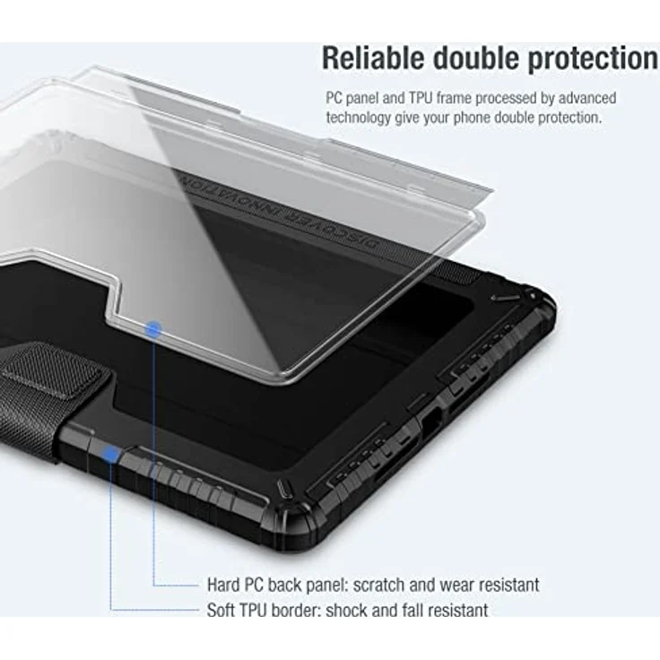 Nillkin Bumper Series Hülle (iPad 10.2, iPad 10.2 (2020)), Tablet Hülle, Schwarz – Bild 6