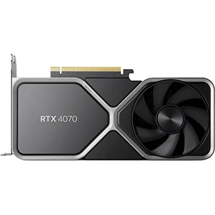 NVIDIA GeForce RTX 4070 Founder's Edition (FE) Grafikkarte, Titan und Schwarz, 900-1G141-2544-000 – Bild 1