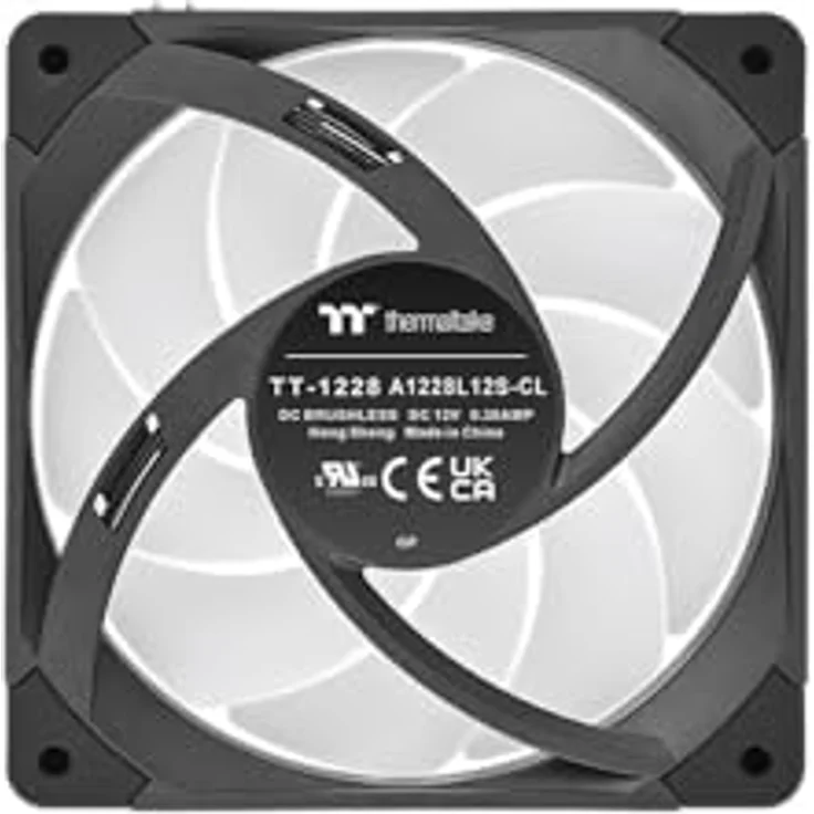 Thermaltake CT140 EX Infinity ARGB Sync, 120-mm-ARGB-PWM-Lüfter mit Dual Infinity Mirrors, MagForce 2.0 und modularem Kabeldesign, 3er-Pack, Schwarz – Bild 4
