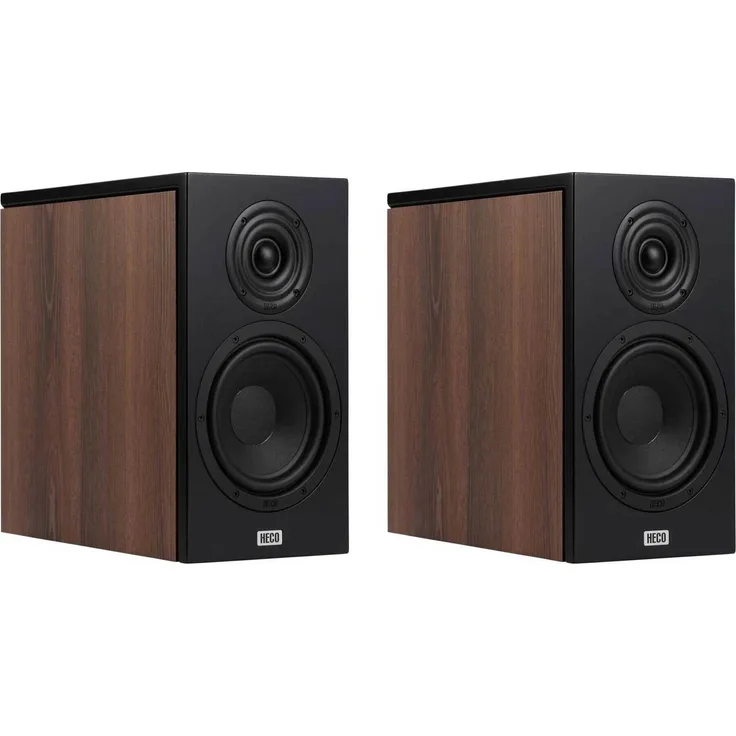 Heco Aurora XT 300, 2-Wege-Regallautsprecher in black-walnut mit herausragendem Klang und modernem Design