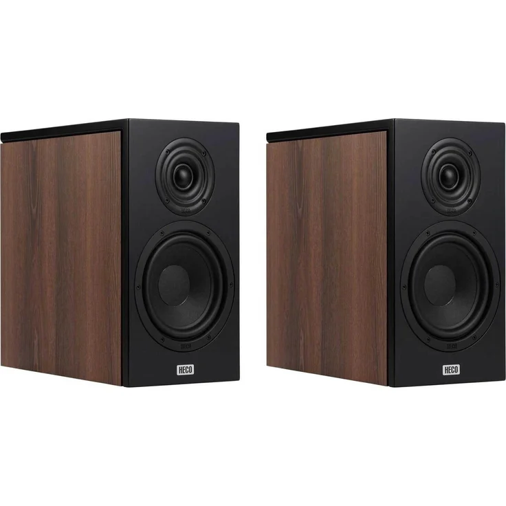 Heco Aurora XT 300, 2-Wege-Regallautsprecher in black-walnut mit herausragendem Klang und modernem Design