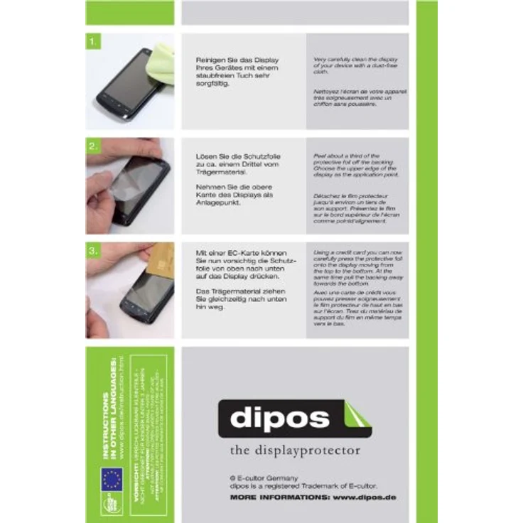 Sony NW-ZX300 (MP3-Player) Schutzfolie - 2x dipos Displayschutzfolie Folie matt – Bild 4