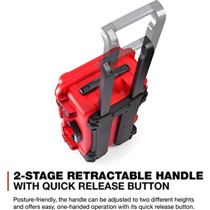 Nanuk 935 Wasserdichter Hartschalenkoffer leer - Mit Rädern - Rot, PowerClaw Verriegelungssystem, Wasserdichte Dichtung, Schlagfester NK-7-Kunststoff – Bild 2