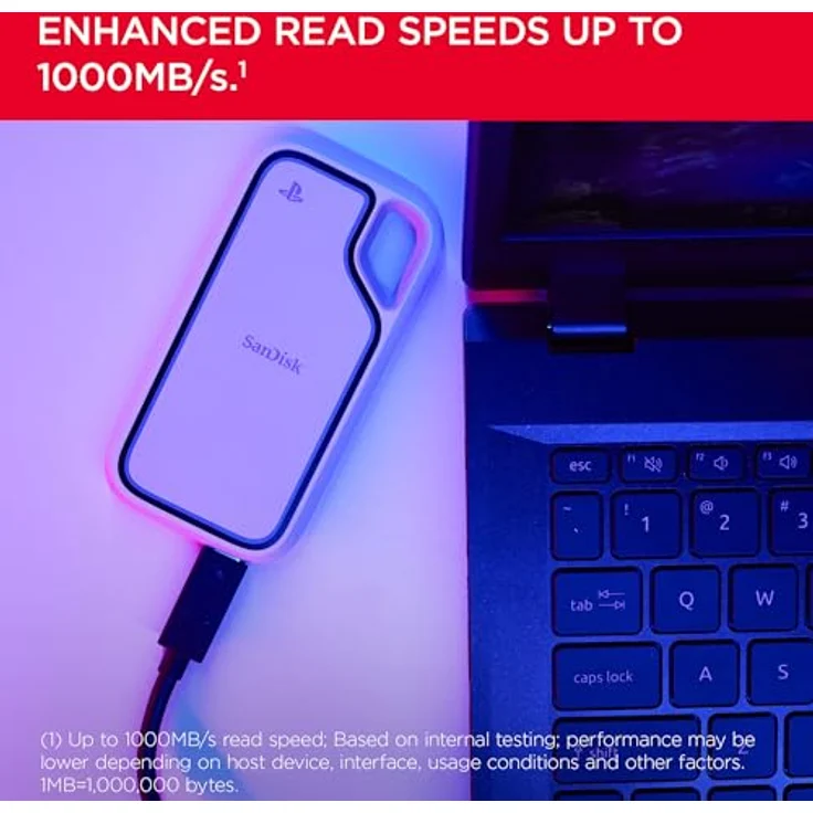 SanDisk Extreme Portable SSD, 2 TB externe SSD mit 1000 MB/s Lesegeschwindigkeit, IP65-Schutz und 3 m Fallresistenz – Bild 3