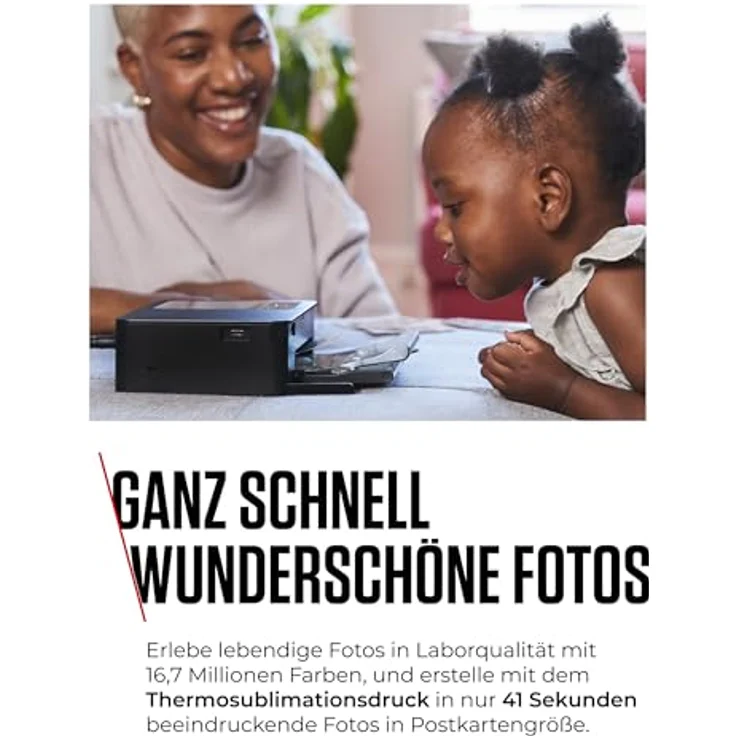 Canon SELPHY CP1500 Mobiler Fotodrucker, drahtloser Bluetooth-Drucker mit 54 Blatt 4x6 Postkartenpapier, schwarz - kompakt und leicht, wasserabweisende und kratzfeste Fotos – Bild 3