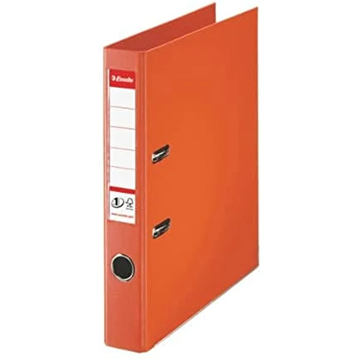 Esselte No.1 Plastik-Ordner A4, schmal, orange mit verbesserter Mechanik und Kantenschutz – Bild 1