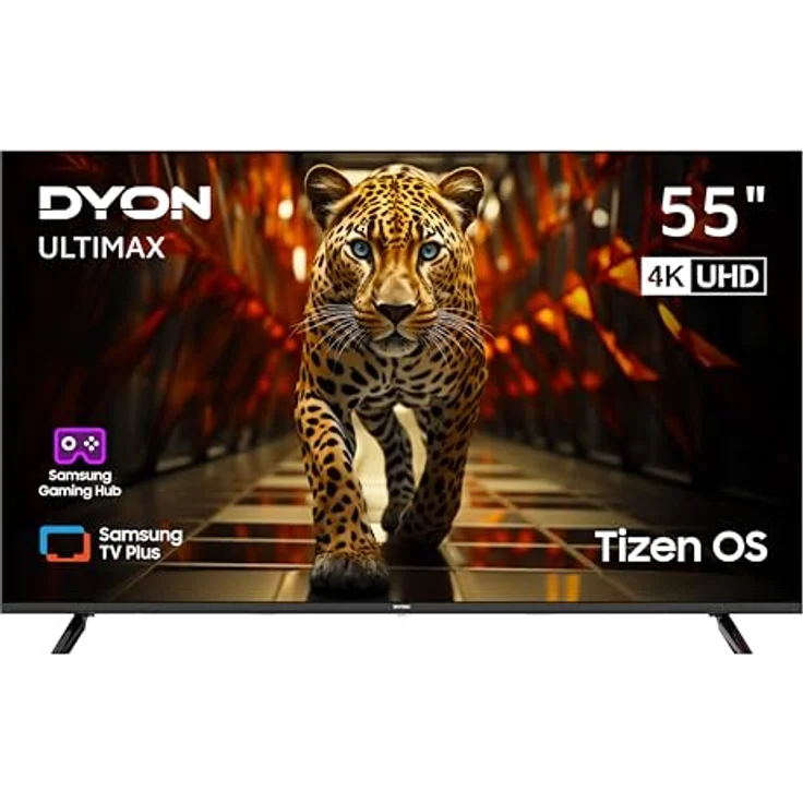 DYON ULTIMAX 55U-TI - 55 Zoll 4K Ultra-HD Smart TV, Tizen OS, Samsung Smart & Gaming Hub, Prime Video, Netflix, Disney+ - Titan [2024] – Bild 1