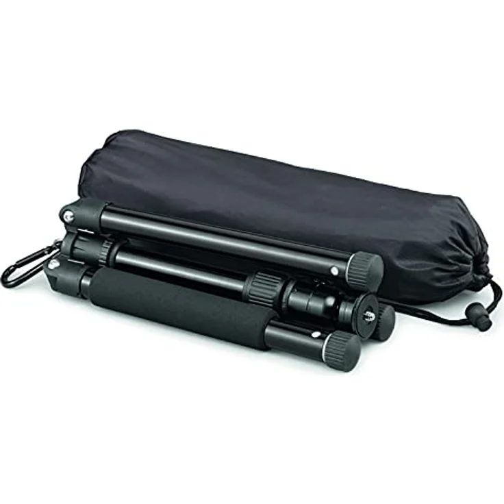 Cullmann - 52525 - Neomax 240 Mobile Reisestativ m. Smartphonehalter (Auszugshöhe 112 cm, Packmaß 25,5cm, Tragkraft 3kg, Gewicht 666g),schwarz – Bild 3