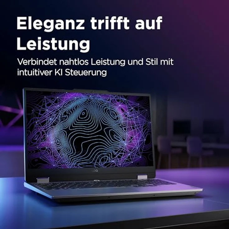 Lenovo LOQ Gaming Laptop, 15,6" Full HD 144Hz, Intel Core i5-12450HX, 16GB RAM, 512GB SSD, NVIDIA GeForce RTX2050, G-Sync, QWERTZ, grau, AI Chip LA1 – Bild 3