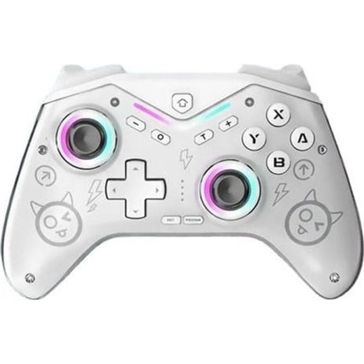 Deep Explorer Spark - White - Kabelloser Controller für Nintendo Switch / Switch 2 und PC mit 10 Stunden Akkulaufzeit
