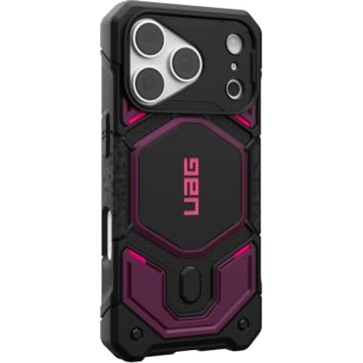 Urban Armor Gear Monarch Pro MagSafe Bumper für Apple iPhone 18 Pro, robuster Schutz in Schwarz und Violett – Bild 6