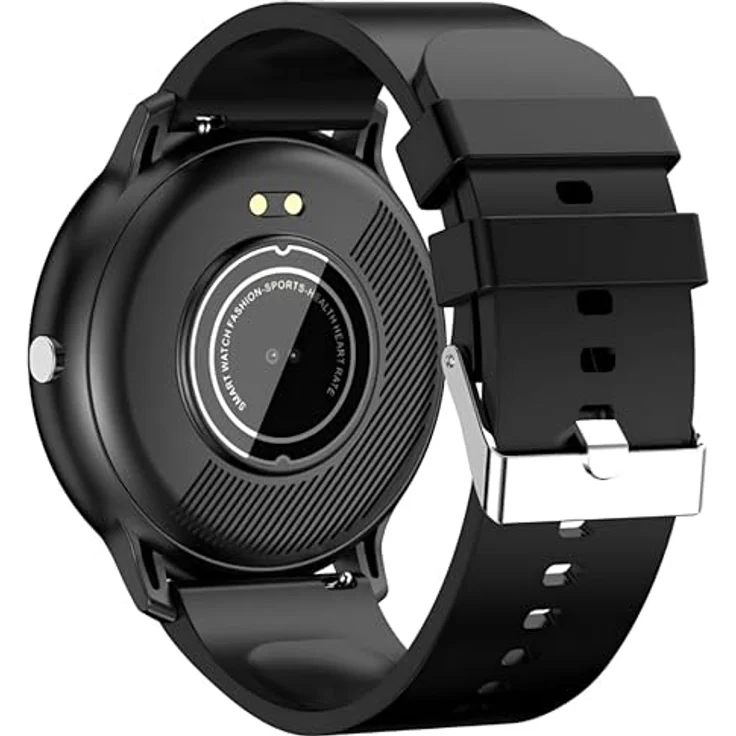 Retoo Smartwatch ZL02 45mm Schwarz, Touchscreen Sport Band Fitness Armband, Call Android iOS, Herren Damen – Bild 2