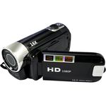 Andoer 2,7" TFT Digitalkamera, 1080P Videorecorder mit 16-fachem Zoom, Schwarz, SD-Kartenunterstützung, Akku-betrieben