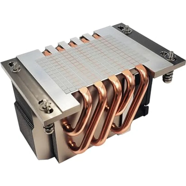 Dynatron A54 Tower CPU-Kühler 2U für Sockel SP6, aktive Kühlung bis 225 Watt, Aluminium, Schwarz/Grau – Bild 4
