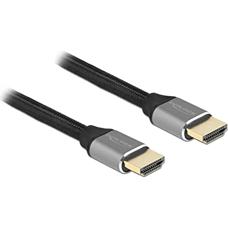Delock Ultra High Speed HDMI Kabel 48 Gbps 8K 60 Hz grau 1 m Zertifiziert
