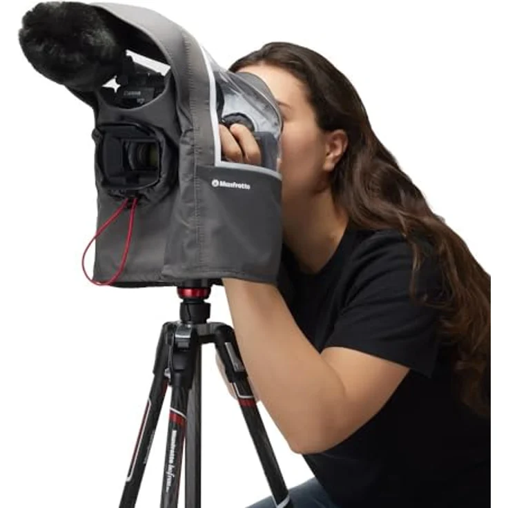 Manfrotto Pro Light Cineshield S/M Videokamera Regenschutz für kleine bis mittlere Camcorder (MB PL-CS-SM) - Wetterfestes Regenschutz-Set für Kamerazubehör – Bild 4