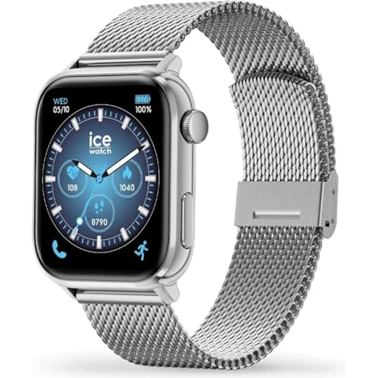 ice-watch Smartwatch, digitale Armbanduhr mit AMOLED-Display, Edelstahlarmband, Bluetooth, unisex – Bild 4
