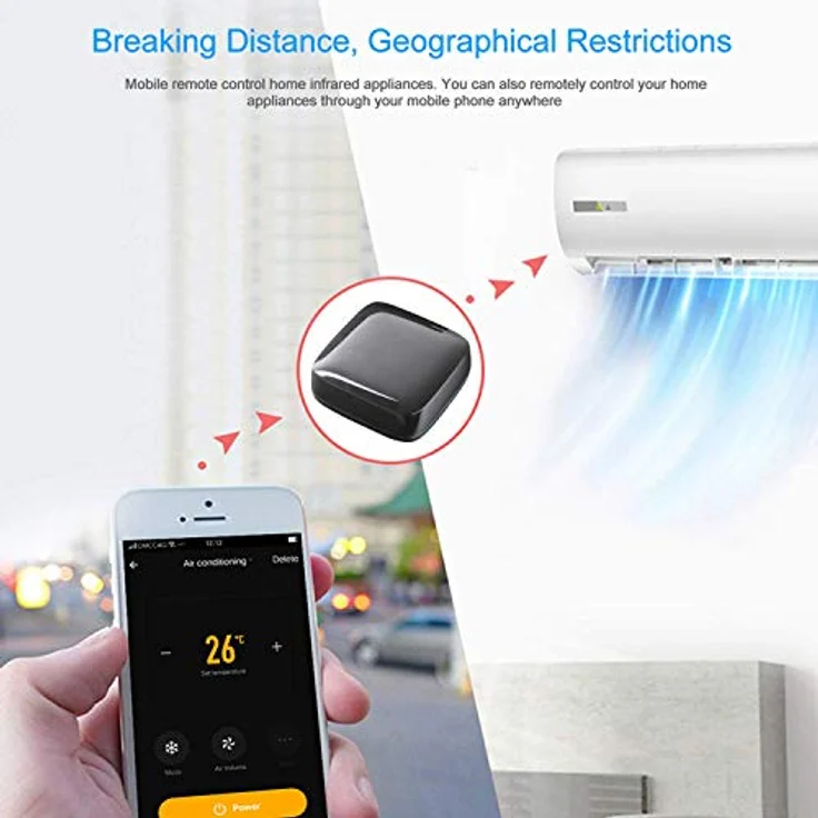 WOOX R4294, Smart Universal Fernbedienung mit IR drahtlos/WLAN und Sprachsteuerung, Schwarz – Bild 7