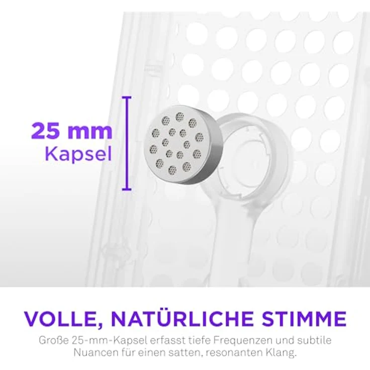 NZXT Capsule Elite - Premium-USB-Kondensatormikrofon für Gaming, Streaming, Podcasting und Aufnahmen - 24-Bit-Tiefe, 192 kHz Abtastrate, RGB-Beleuchtung - Weiß – Bild 4