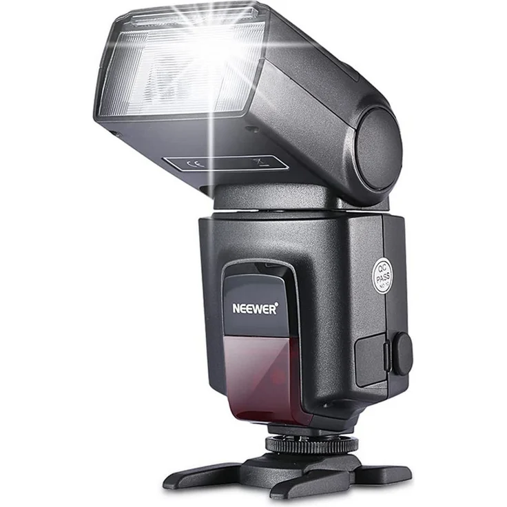 Neewer TT560 Kamera Blitz Speedlite, kompatibel mit Canon Nikon Panasonic Olympus Pentax, 8-stufige Leistungsregelung, 5600K Farbtemperatur