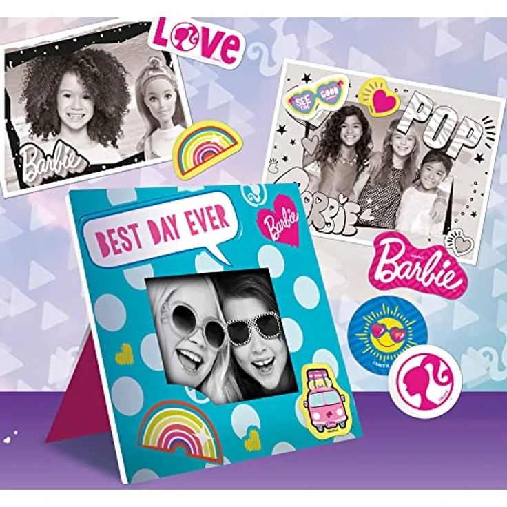 Lisciani - BARBIE Print Cam - Sofortbildkamera BARBIE für Kinder ab 5 Jahren - 3 in 1: Sofortfotos Selfie-Kamera Video - Druckt 180 Fotos - Großer Farb-LCD-Bildschirm - Aufkleber – Bild 5