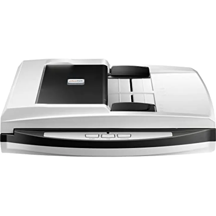 Plustek SmartOffice PL4080 ADF 600 x 600 DPI Flatbed & ADF Scanner, Schwarz, Grau – Scanner (216 x, 0283