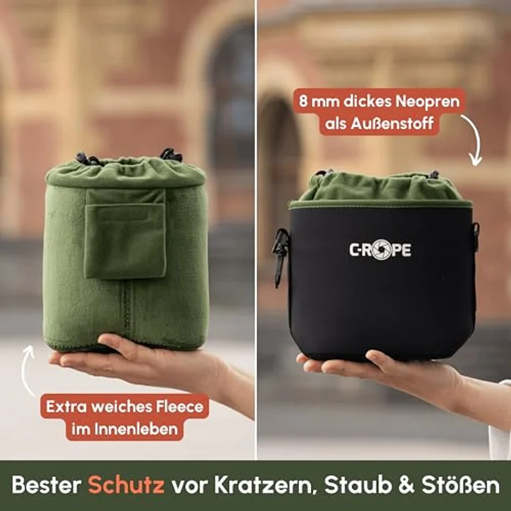C-Rope Kamerabeutel XS, Neopren mit Fleece-Fütterung, wasserabweisend, optimaler Schutz für Kamera und Zubehör – Bild 3