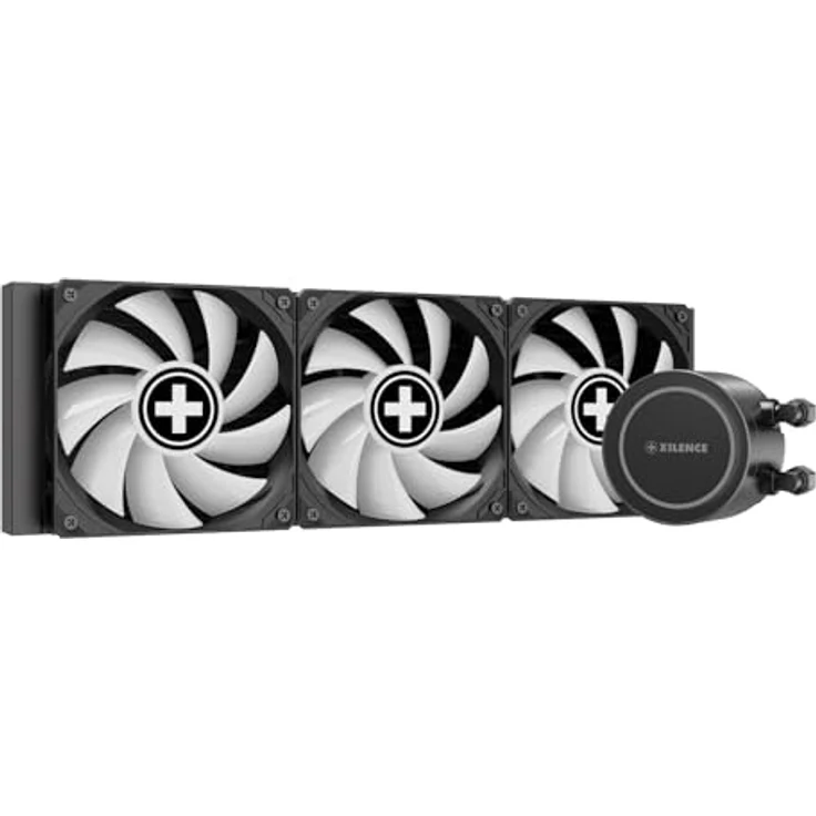 Xilence LiQuRizer LQ360PRO ARGB, CPU Wasserkühler mit 76 cfm Luftstrom, 3x 120 mm Lüftern und Infinity-Mirror-Design, Mehrfarbig – Bild 3