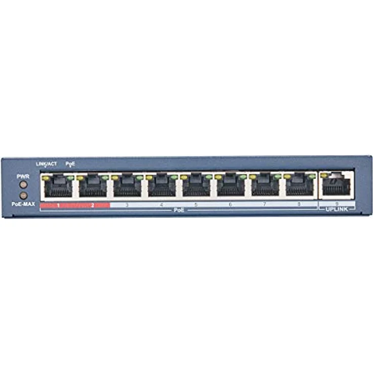 Hikvision DS-3E0109P-E-M(B) 8 Port Fast Ethernet PoE Switch – Bild 3
