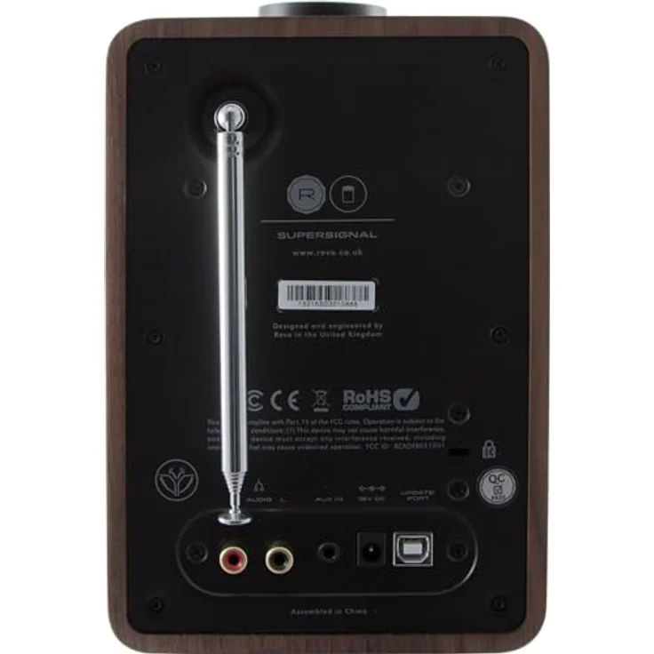 Revo SuperSignal DAB+-DAB-UKW Radio (DAB+-DAB-UKW,Bluetooth aptX,Aux In,Cinch-Out,Kopfhörer Ausgang,Fernbedienung,inkl. Netzteil) Walnuß-Schwarz – Bild 4