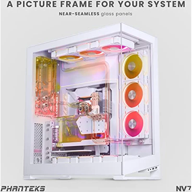 Phanteks NV-Serie NV7 E-ATX-Gehäuse, gehärtetes Glas, D-RGB - weiß – Bild 2