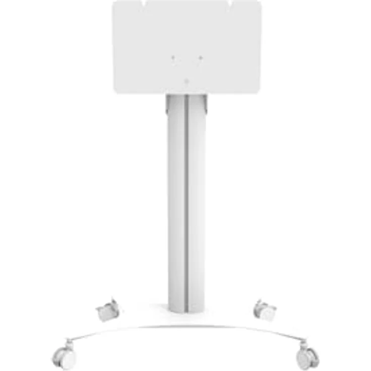 celexon Display Rollwagen Seoul - für Samsung FLIP - Displaygröße bis 65" - Traglast bis 50 kg - Maße: 118 cm x 56 cm x 167 cm - weiß – Bild 1