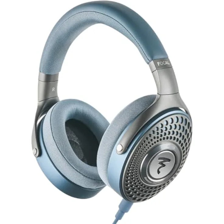 Focal Azurys Kopfhörer, Geschlossene HiFi-Kopfhörer mit 40-mm-Treiber, Aluminium und Magnesium, Blau