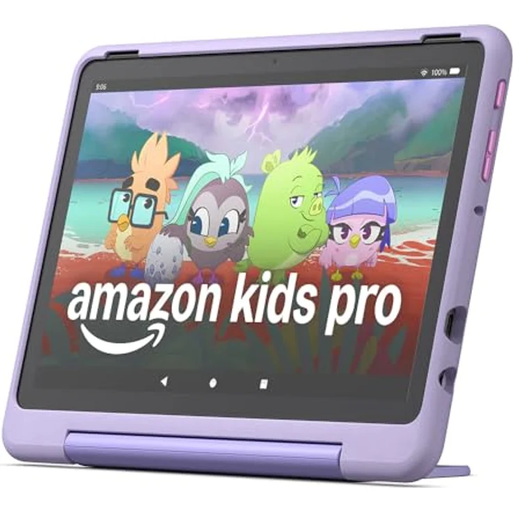 AMAZON Fire HD 10 Kids Pro (2023), Tablet, 32 GB, kindersicher mit Happy Day Design, Schwarz – Bild 2