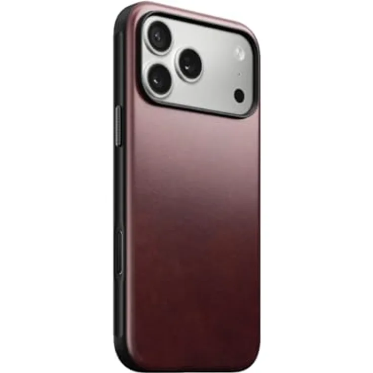 Nomad Modern Leather Case, Lederhülle für iPhone XS Max aus Horween Leder, braun, mit Stoßschutz und MagSafe-Kompatibilität