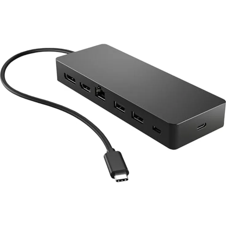 HP Universal USB-C Multiport Hub Torval Tastatur Typ C, nahtlose Verbindung und Stromversorgung