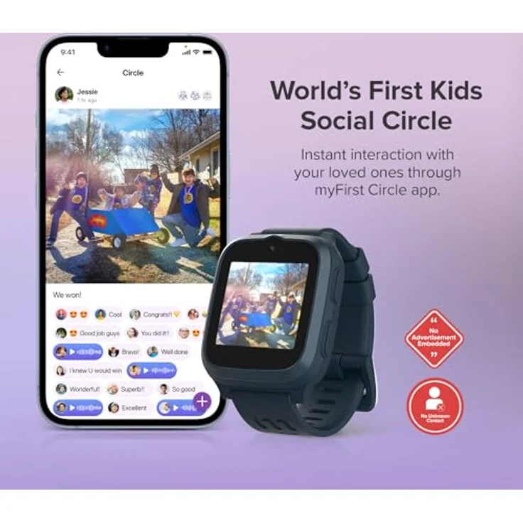 myFirst myFirst Fone S3+ Kinder-Smartwatch in Space Blue mit GPS, Musikplayer, Kamera, Anruffunktion und Schulmodus – Bild 4