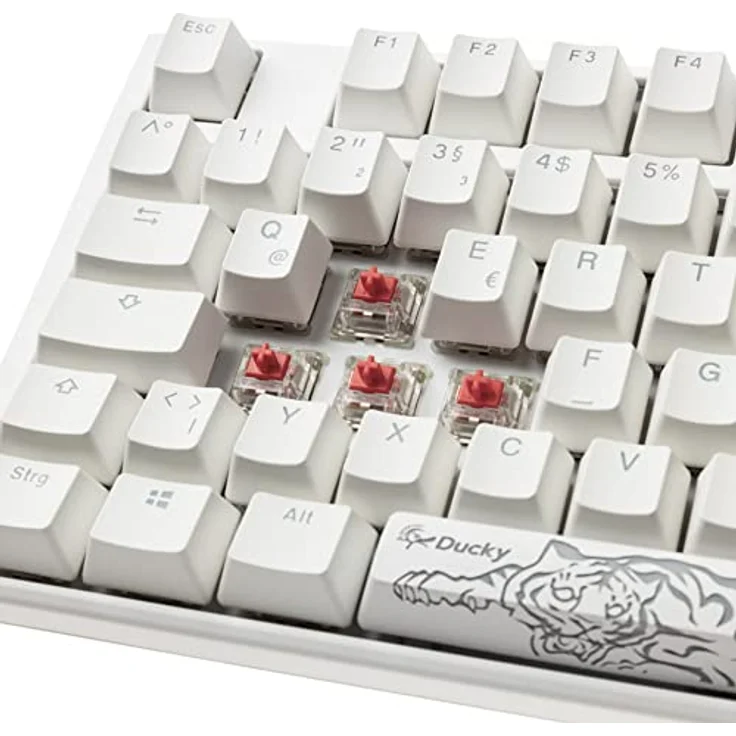 Ducky One 3 Classic Mechanische Tastatur - Mechanical Keyboard - Tastatur Gaming Mechanisch - Gaming Keyboard Mechanical - Mechanische Gaming Tastatur - TKL-Format 80% - MX-Silent-Red – Bild 4
