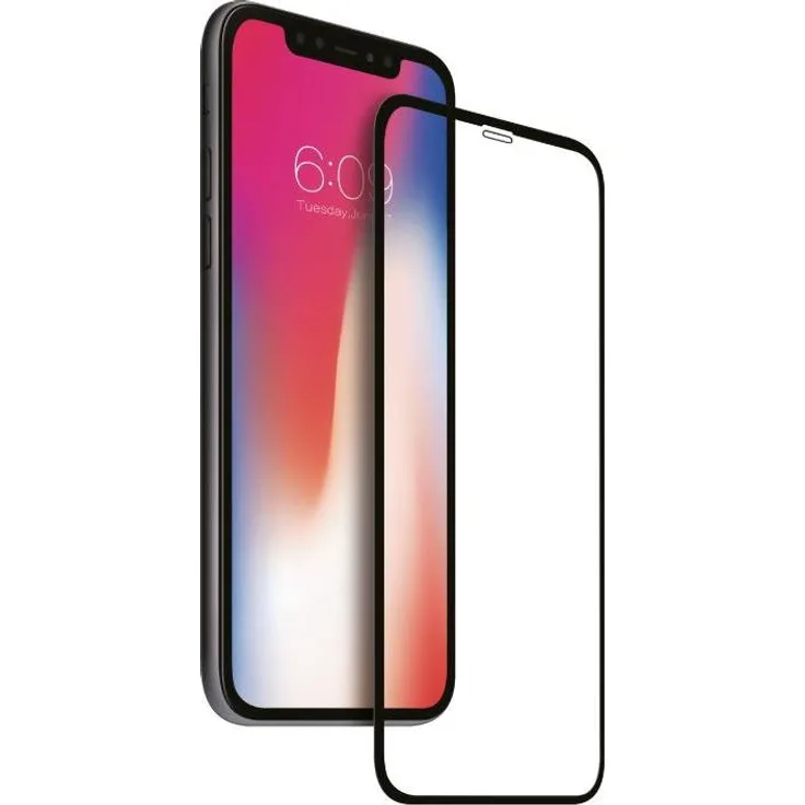 Nevox Nevoglass 3D Displayschutzfolie für iPhone 14 Pro, Schwarz, curved glass, 10er Service Pack aus AGC Glas