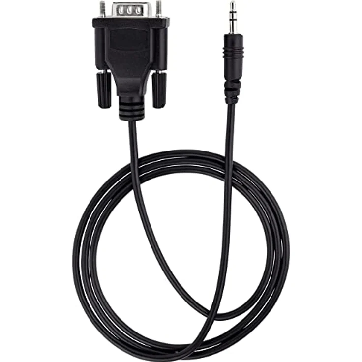 StarTech.com 1 m DB9 auf 3.5mm serielles Kabel, RS232 Adapter für Gerätekonfiguration, schwarz, langlebige Konstruktion, geeignet für TV, Projektoren und Digital Signage – Bild 5
