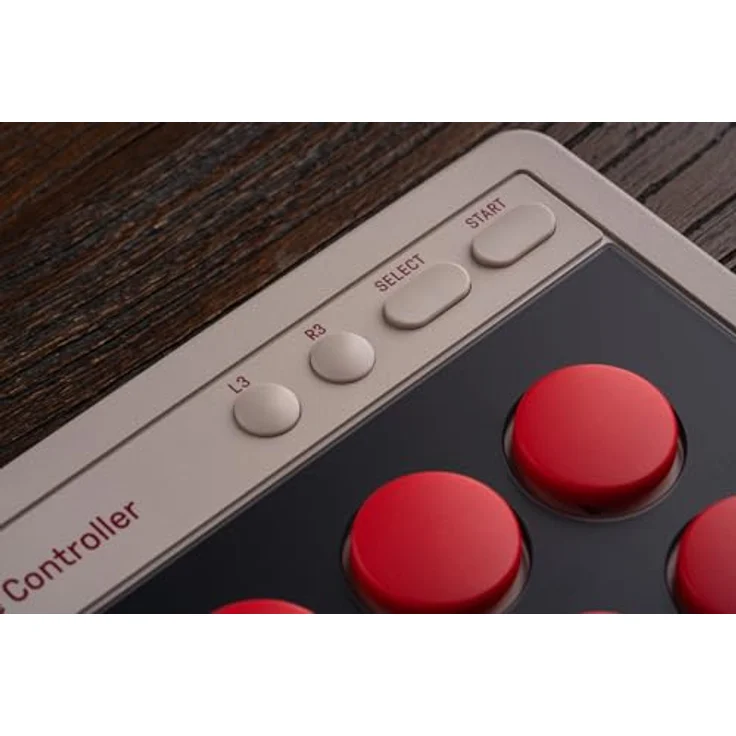 8bitdo Arcade Controller, Gaming Controller mit vollständiger Tastenanordnung, Bluetooth und 2,4-GHz-Funk, Grau-Schwarz – Bild 10