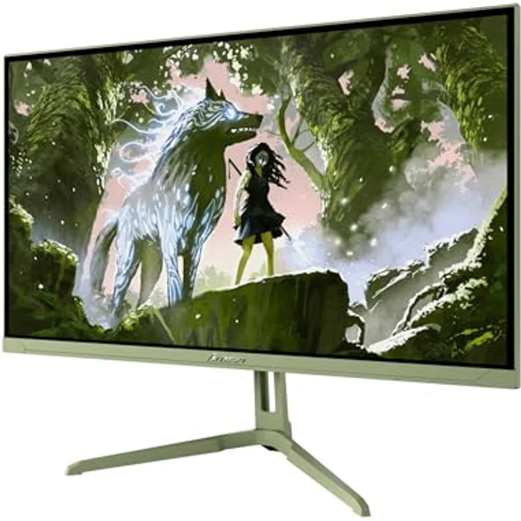 Arozzi Nova 24" Gaming Monitor, IPS 200Hz, Full HD 1080p, Adaptive Sync, HDR10, flimmerfrei, 99% sRGB, waldgrün – Bild 1