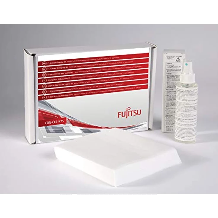 FUJITSU Includes 1x Bottle of F1 Cleaning Fluid and Pack of 75x lint-Free Cloths for 75+ Applications – Bild 2
