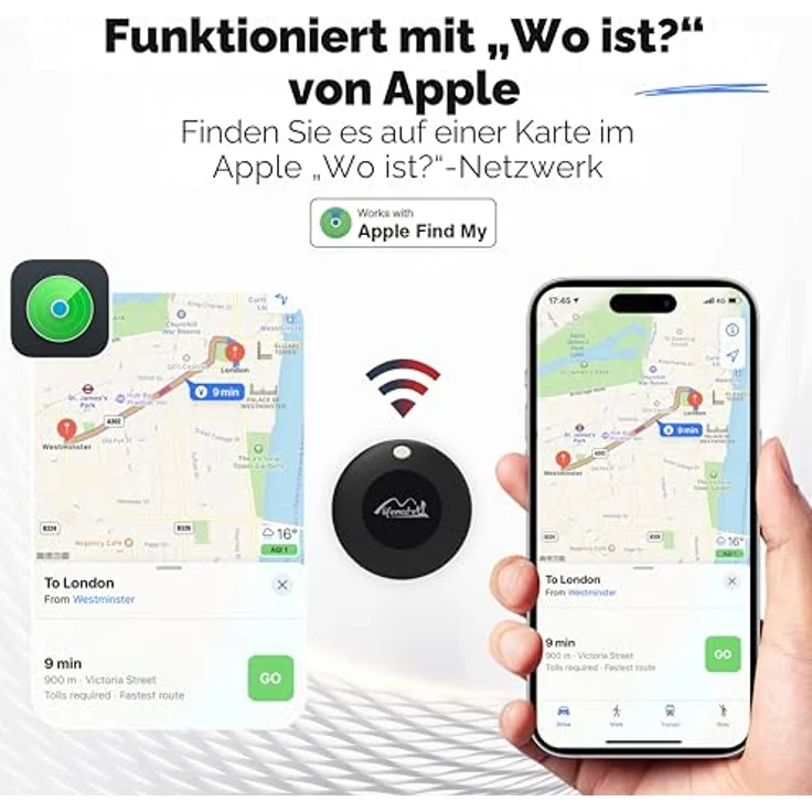 Lifemate Life Tag Bluetooth-Tracker, 8er-Pack für Apple Find My, vielseitiger Schlüsselfinder mit Verlustmodus und Signalton – Bild 2