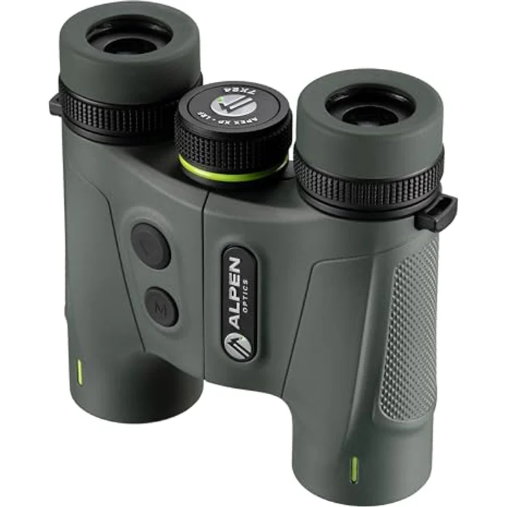 Alpen Optics APEX XP 7x24 LRF Fernglas mit Entfernungsmesser, Multicoating und LCD-Anzeige, robustes PPS-Gehäuse – Bild 2