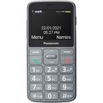 Panasonic KX-TU160EXG Essentials Mobiltelefon für Senioren, SOS-Notruftaste, große Separate Tasten, große Schrift und Nummernanzeige, Grau.