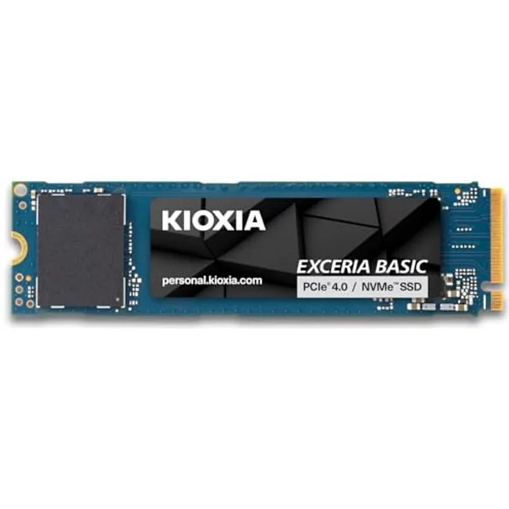 KIOXIA EXCERIA Basic 2TB M.2 2280 NVMe SSD, PCIe 4.0, bis zu 7300/6800 MB/s Lesen/Schreiben, internes Laufwerk für Notebook, Laptop, Desktop-PC