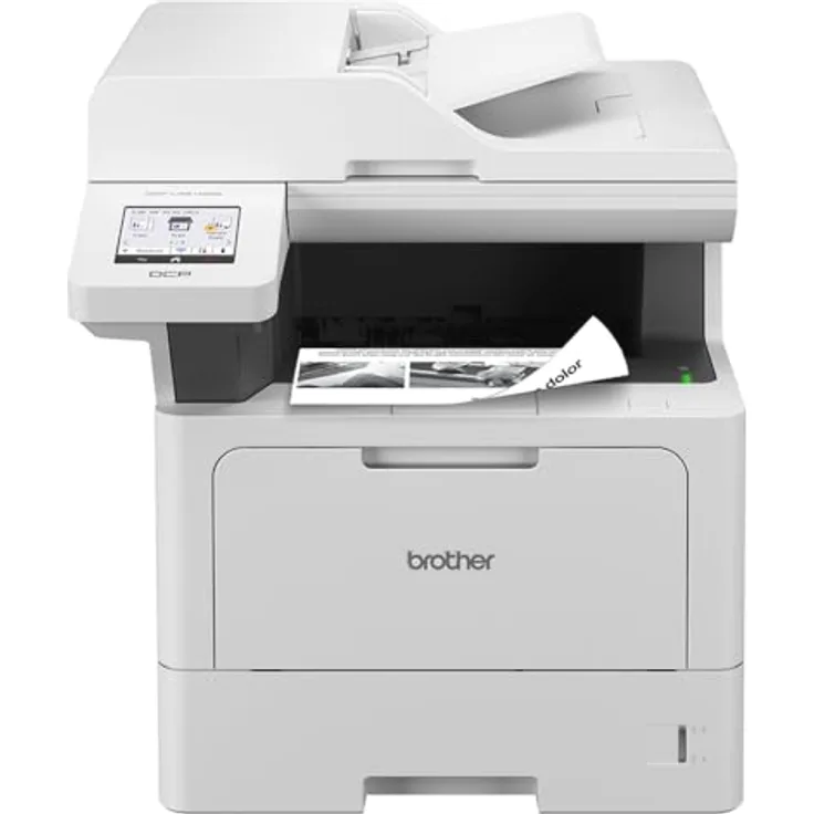Brother Multifunktionsdrucker DCP-L5510DW, USB, LAN, WLAN, Scan, Kopie, 1200x1200 dpi, A4, A5, A6, B5, C5, DL, Executive, Letter, 250 Blatt, Schwarz